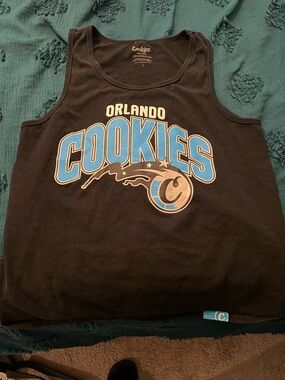 Cookies Orlando Graphic Tank Top - Black/Blue